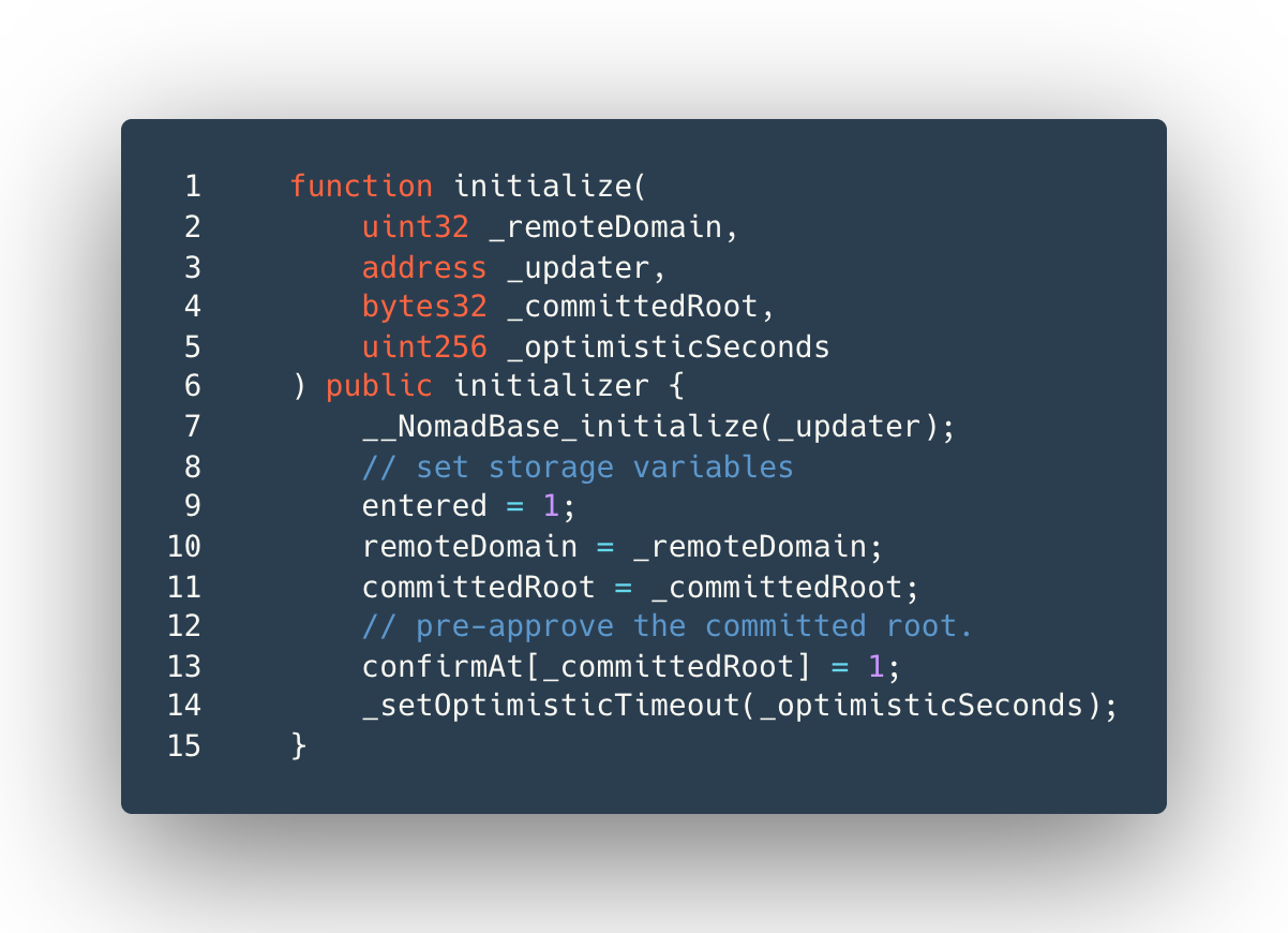 initialize method
